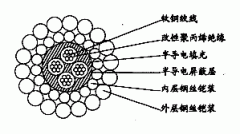 W4BP-8.00mm芯改性聚丙烯絕緣雙鋼絲鎧裝承荷探測電纜